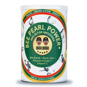 Maisto papildas Bee Pearl Power liofilizuota bičių duonelė, pienelis, propolis + vitaminas C 130gr. 30 pakelių